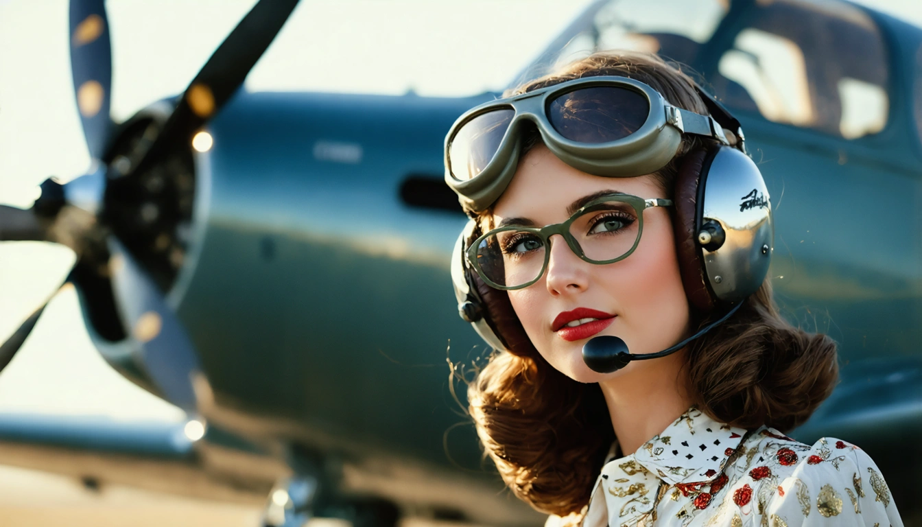 aviator Pin Up